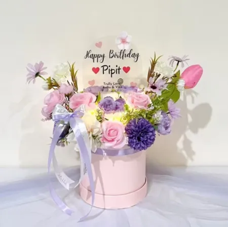 Bloom Box Akrilik Ucapan Ulang Tahun Prabumulih